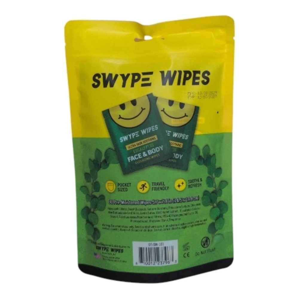 Swype Wipes Eucalyptus Cleansing Wipes 30pk